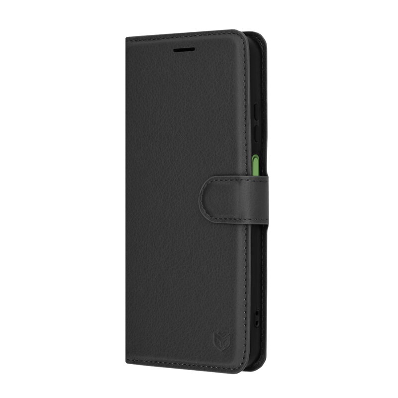 Husa Motorola Moto G15 Power Techsuit Leather Folio, negru