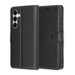 Husa Samsung Galaxy S25 FE Techsuit Leather Folio, negru