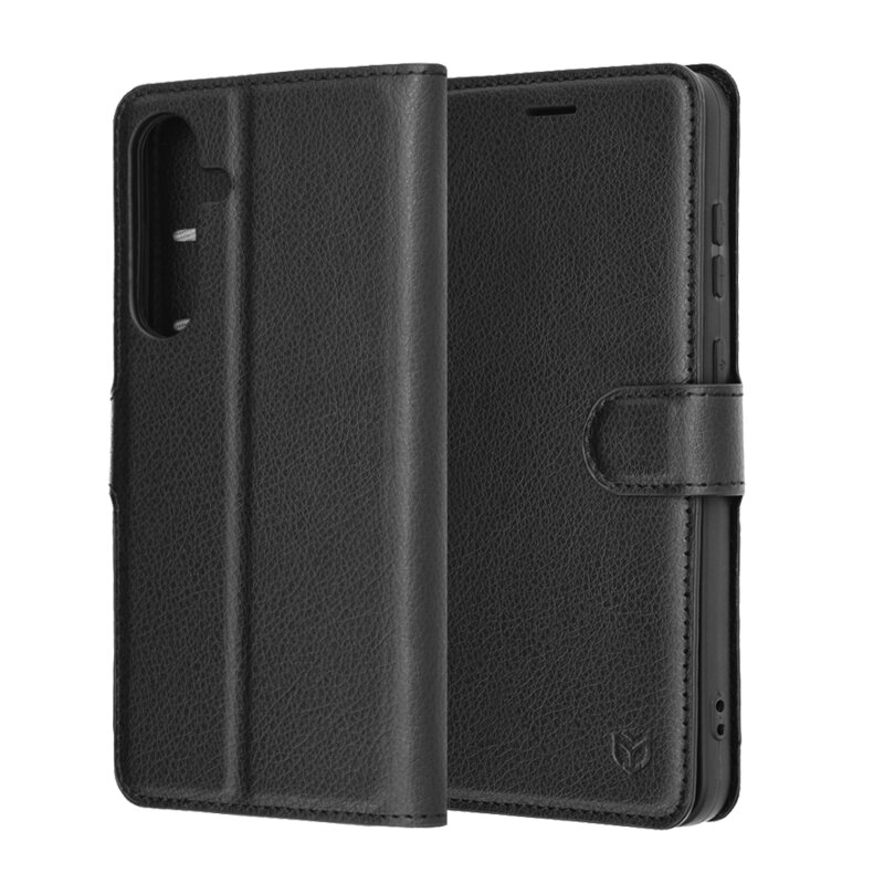 Husa Samsung Galaxy S25 FE Techsuit Leather Folio, negru