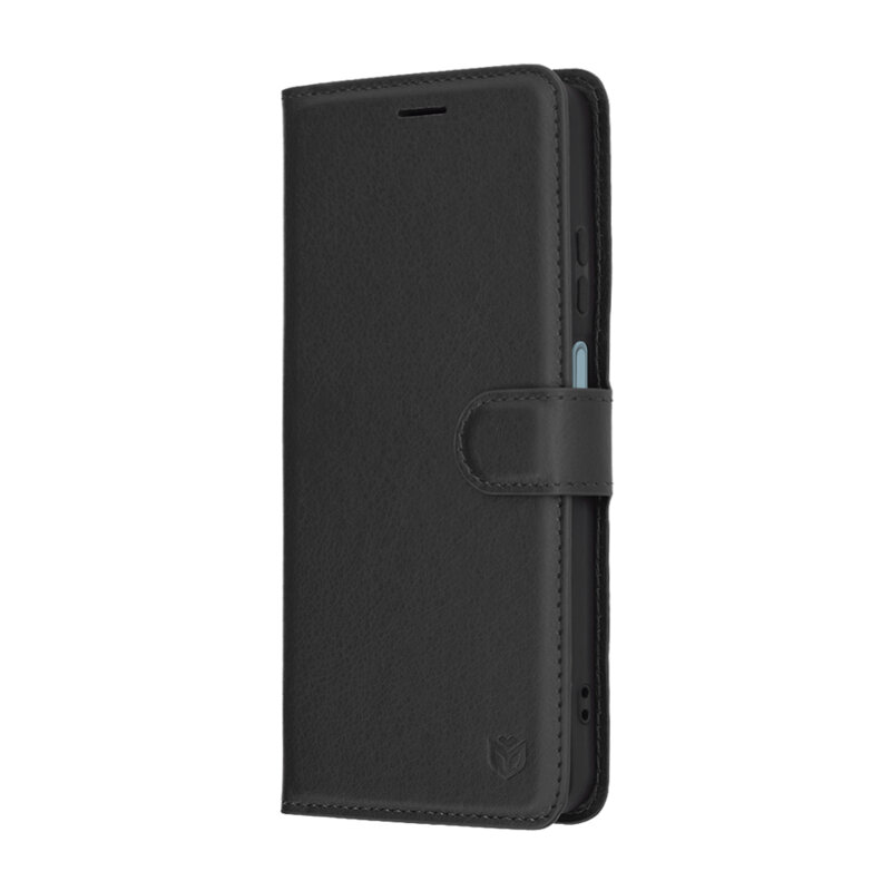 Husa Motorola Moto E15 Techsuit Leather Folio, negru