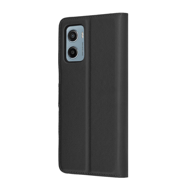 Husa Motorola Moto E15 Techsuit Leather Folio, negru