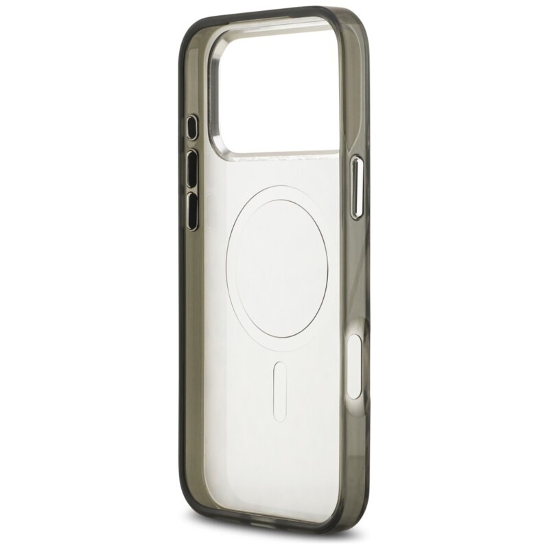 Husa iPhone 17 Pro Max Karl Lagerfeld IML Leopard Pattern MagSafe, maro, KLHMP17XHDLEOICW