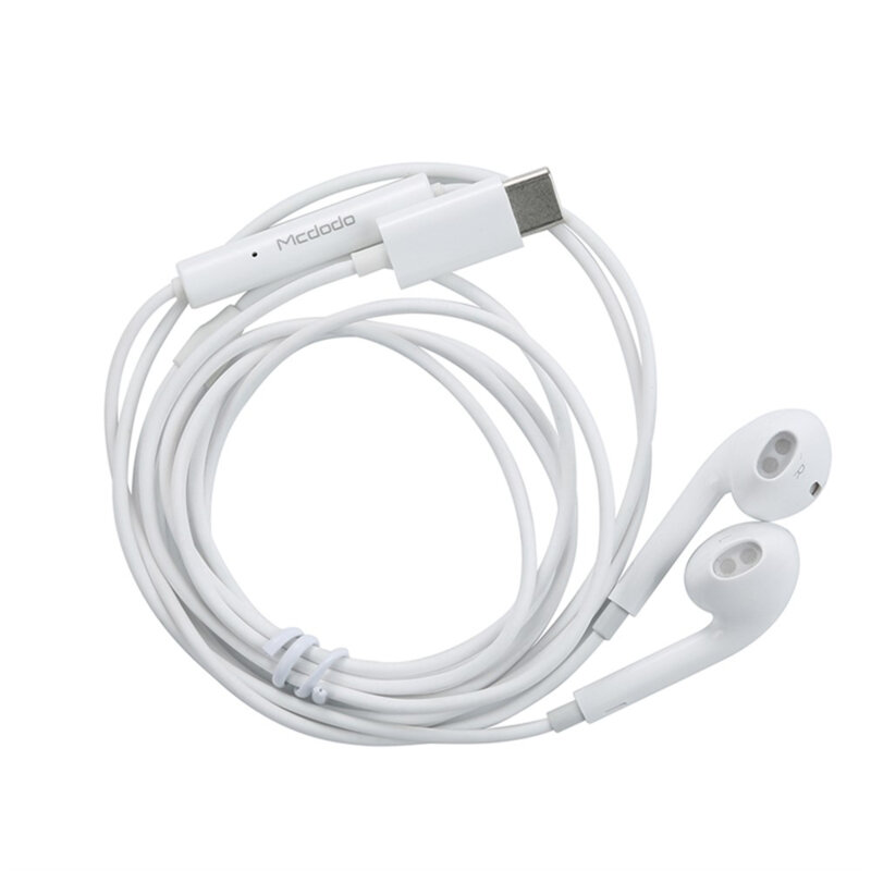 Casti in-ear cu fir Type-C, Mcdodo Element Series HP-6071, alb