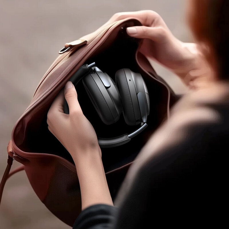 Casti wireless Bluetooth 5.4, ANC, Mcdodo T02 Series, bej, HP-1421