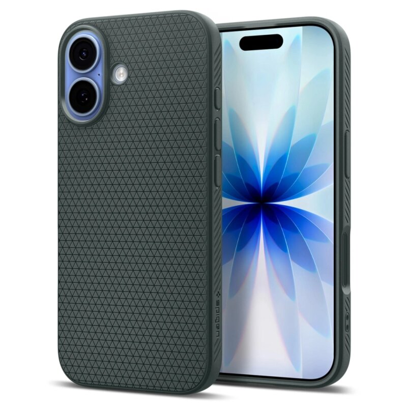 Husa iPhone 17 Spigen Liquid Air, verde