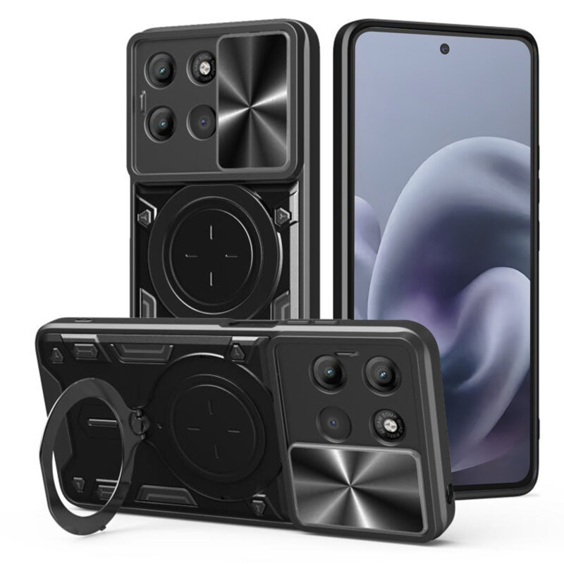 Husa Motorola Moto G86 Power Techsuit CamGuard Pro, negru