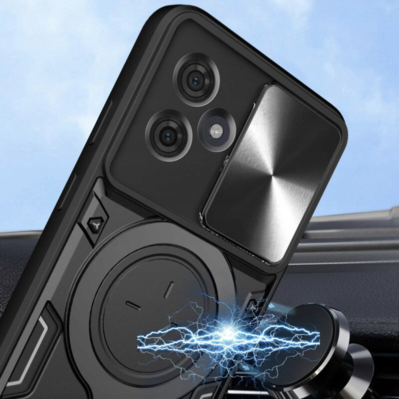 Husa Motorola Moto G86 Power Techsuit CamGuard Pro, negru