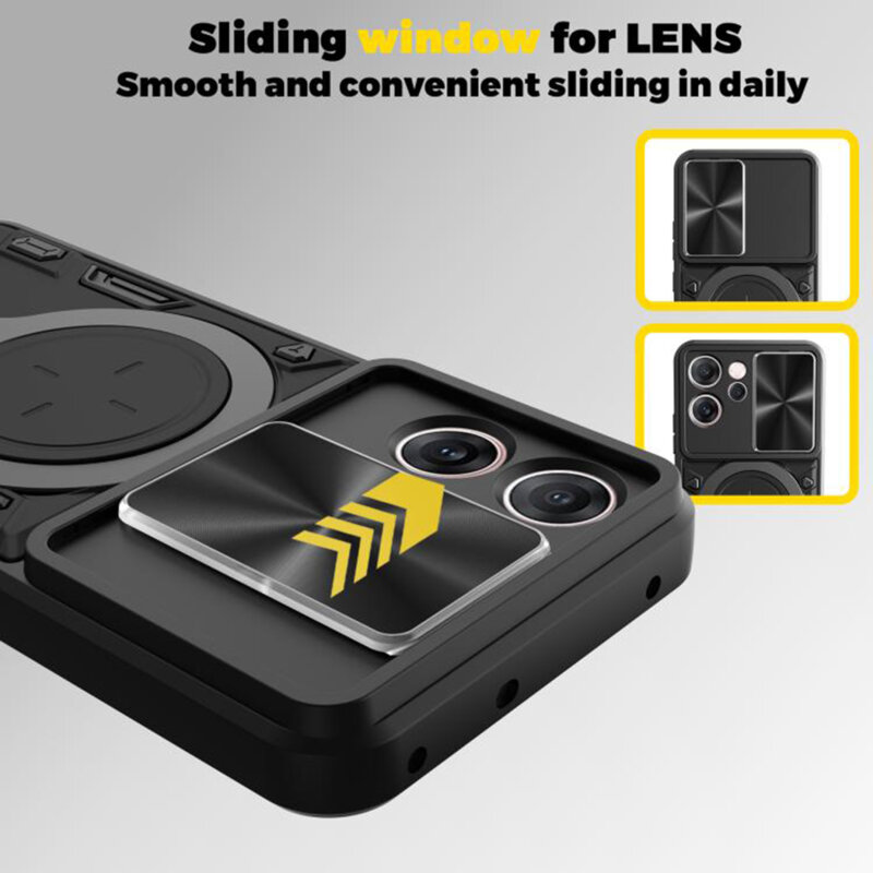 Husa Oppo Reno14 F Techsuit CamGuard Pro, rosu