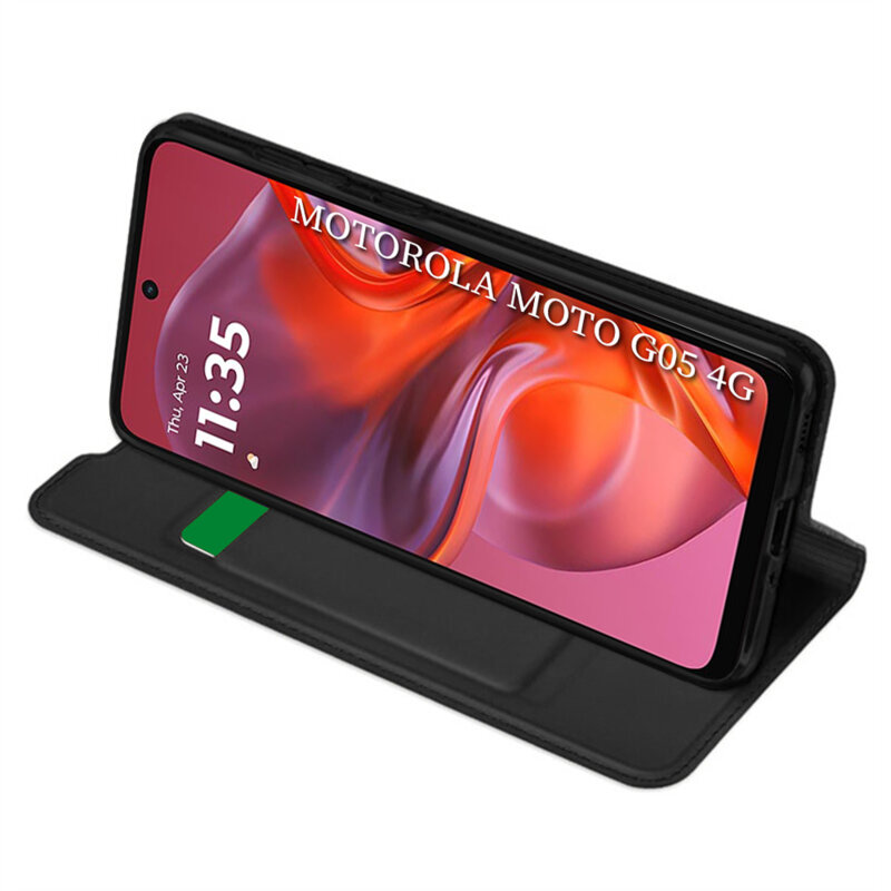 Husa Motorola Moto G05 Techsuit Magskin Book, negru