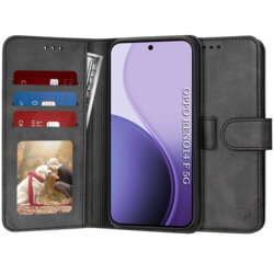 Husa 360 Oppo Reno14 F Techsuit Diary Book, negru