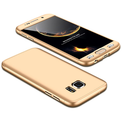 Husa Samsung Galaxy S7 GKK 360 Full Cover Auriu