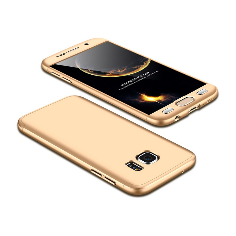 Husa Samsung Galaxy S7 GKK 360 Full Cover Auriu