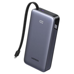 Baterie externa USB, Type-C, 20000mAh Ugreen, 45W, gri, 55988B