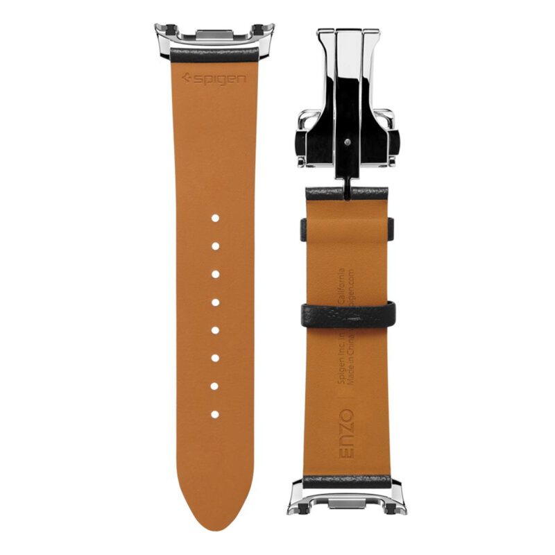 Curea Samsung Galaxy Watch8 Classic piele Spigen Enzo, negru