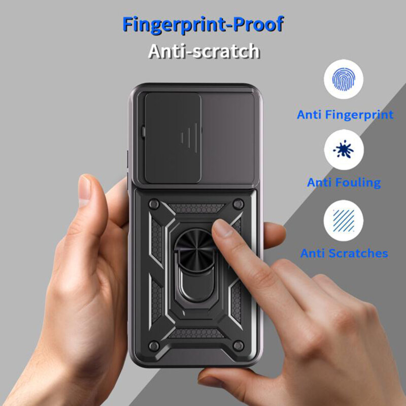 Husa Xiaomi Redmi 15C 4G protectie camera Techsuit CamShield Series, negru
