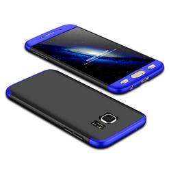 Husa Samsung Galaxy S7 GKK 360 Full Cover Negru-Albastru
