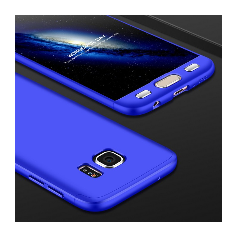 Husa Samsung Galaxy S7 GKK 360 Full Cover Albastru