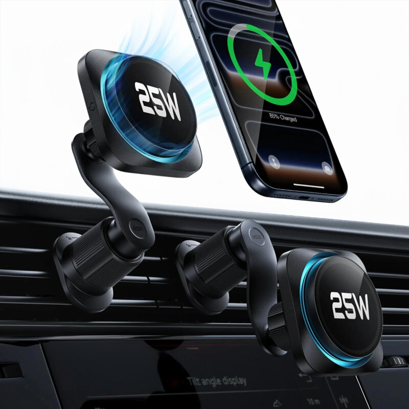 Suport auto magnetic pentru telefon, universal ESR OmniLock, negru