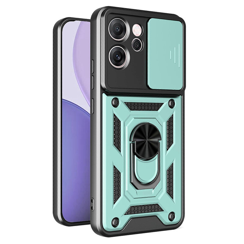 Husa Oppo Reno14 F protectie camera Techsuit CamShield Series, verde