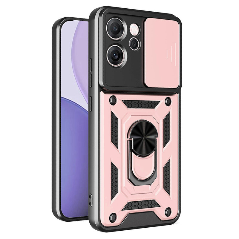 Husa Oppo Reno14 F protectie camera Techsuit CamShield Series, roz