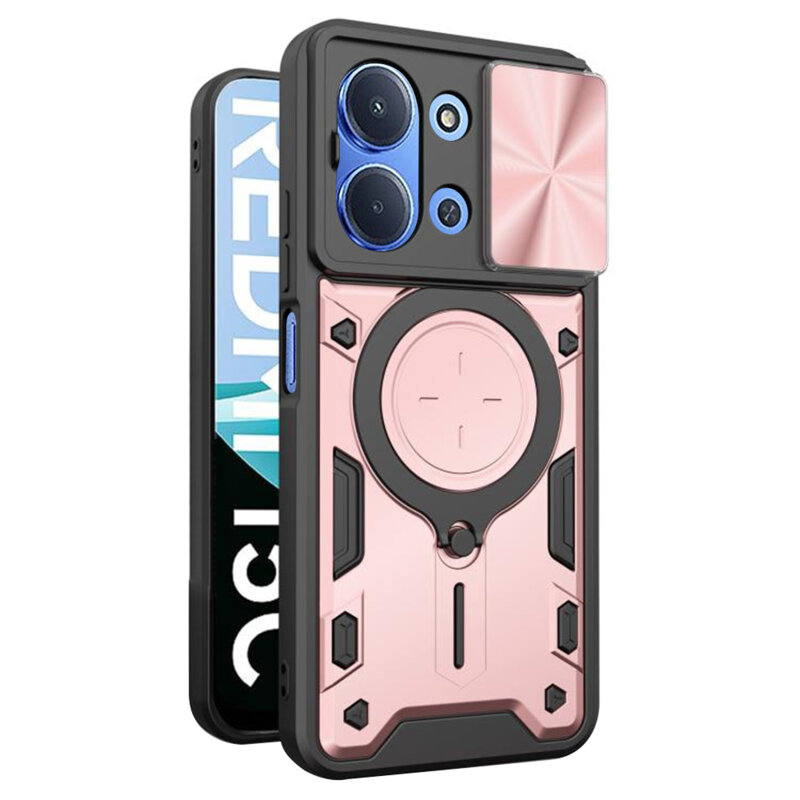 Husa Xiaomi Redmi 15C 4G Techsuit CamGuard Pro, roz auriu