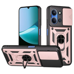 Husa Xiaomi Redmi 15C 4G protectie camera Techsuit CamShield Series, roz