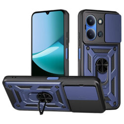 Husa Xiaomi Redmi 15C 4G protectie camera Techsuit CamShield Series, albastru