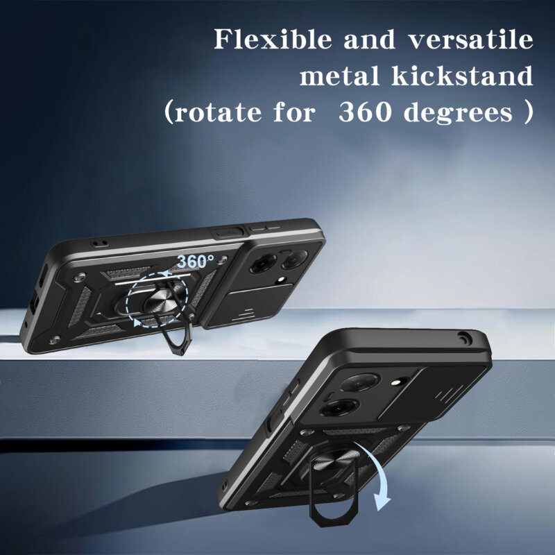 Husa Xiaomi Redmi 15C 4G protectie camera Techsuit CamShield Series, albastru