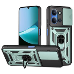 Husa Xiaomi Redmi 15C 4G protectie camera Techsuit CamShield Series, verde