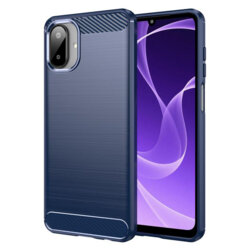 Husa Samsung Galaxy A07 4G Techsuit Carbon Silicone, albastru