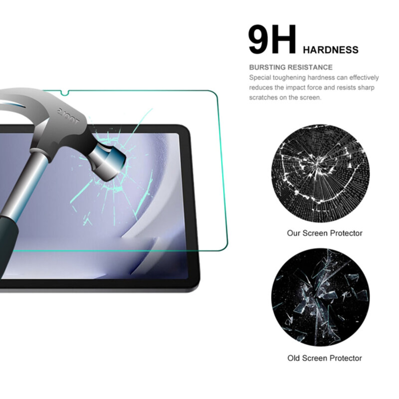 Folie sticla Samsung Galaxy Tab A11 Plus Lito 9H Tempered Glass, transparenta