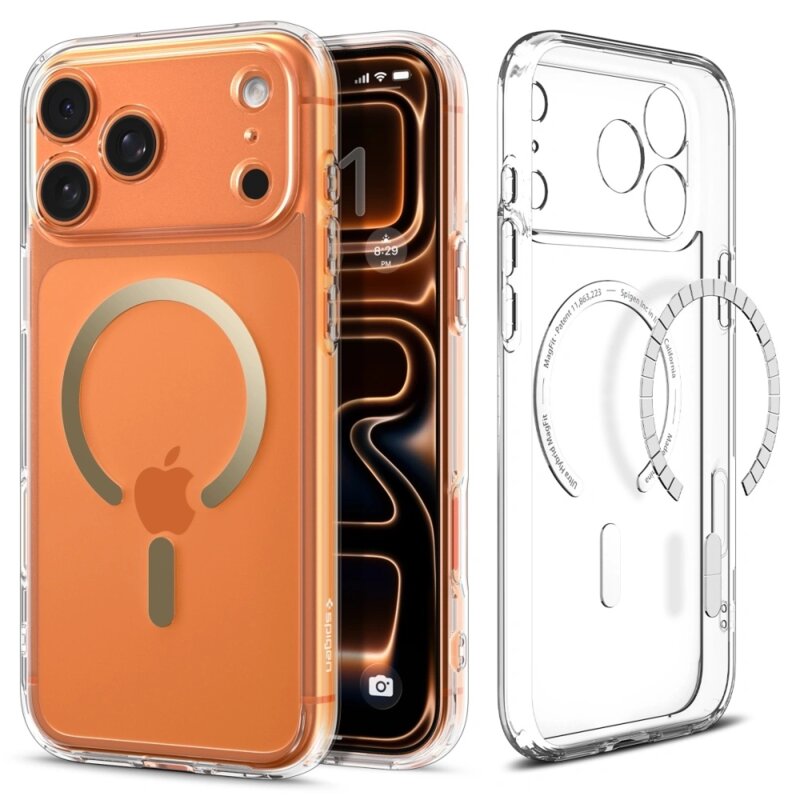 Husa iPhone 17 Pro Max Spigen Ultra Hybrid MagSafe, transparenta
