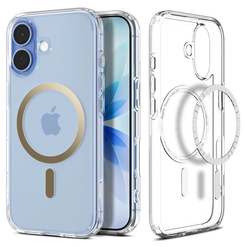 Husa iPhone 17 Spigen Ultra Hybrid MagSafe, transparenta