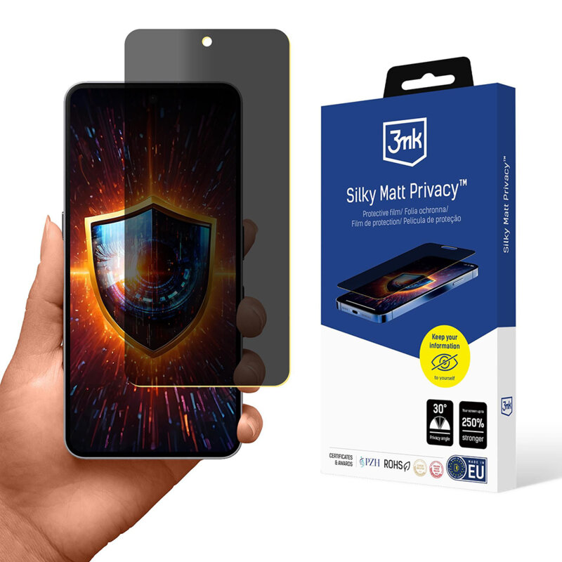 Folie Nothing Phone (3a) 3mk Silky Matt Protective Film, privacy