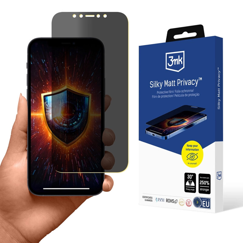 Folie iPhone 12 Pro 3mk Silky Matt, privacy