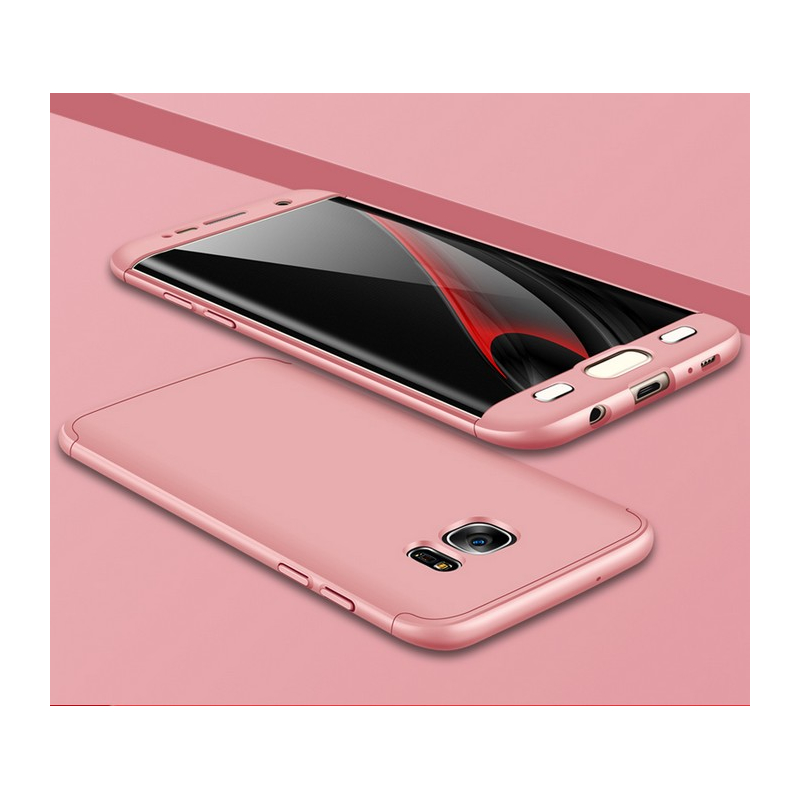Husa Samsung Galaxy S7 Edge GKK 360 Full Cover Roz