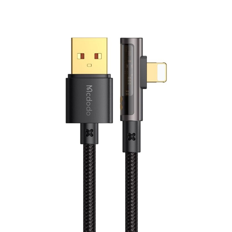 Cablu Lightning la USB-A 3A, Mcdodo, 1.2m, CA-3510, negru