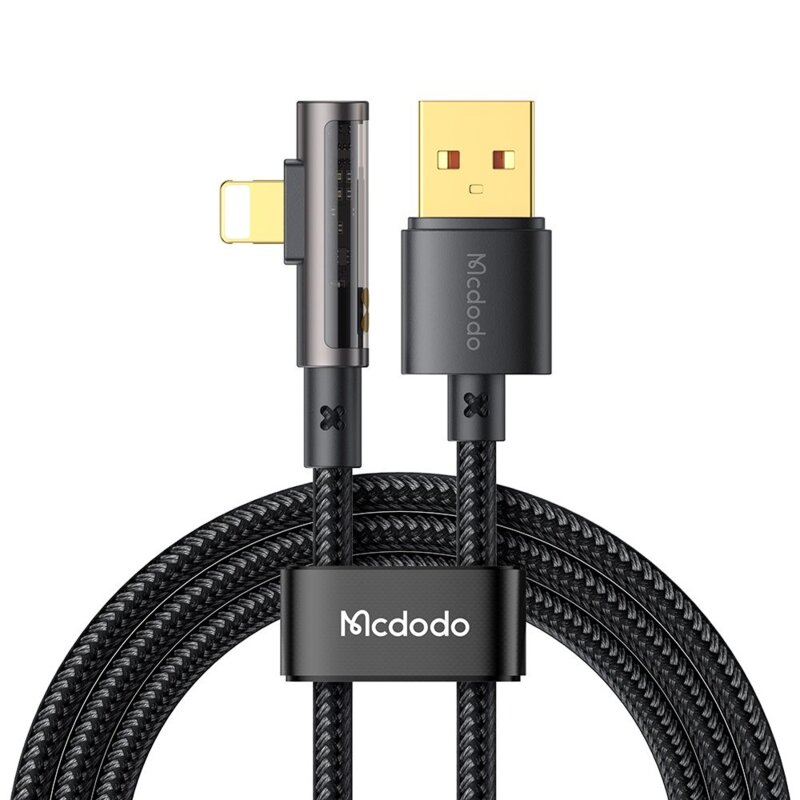Cablu Lightning la USB-A 3A, Mcdodo, 1.2m, CA-3510, negru