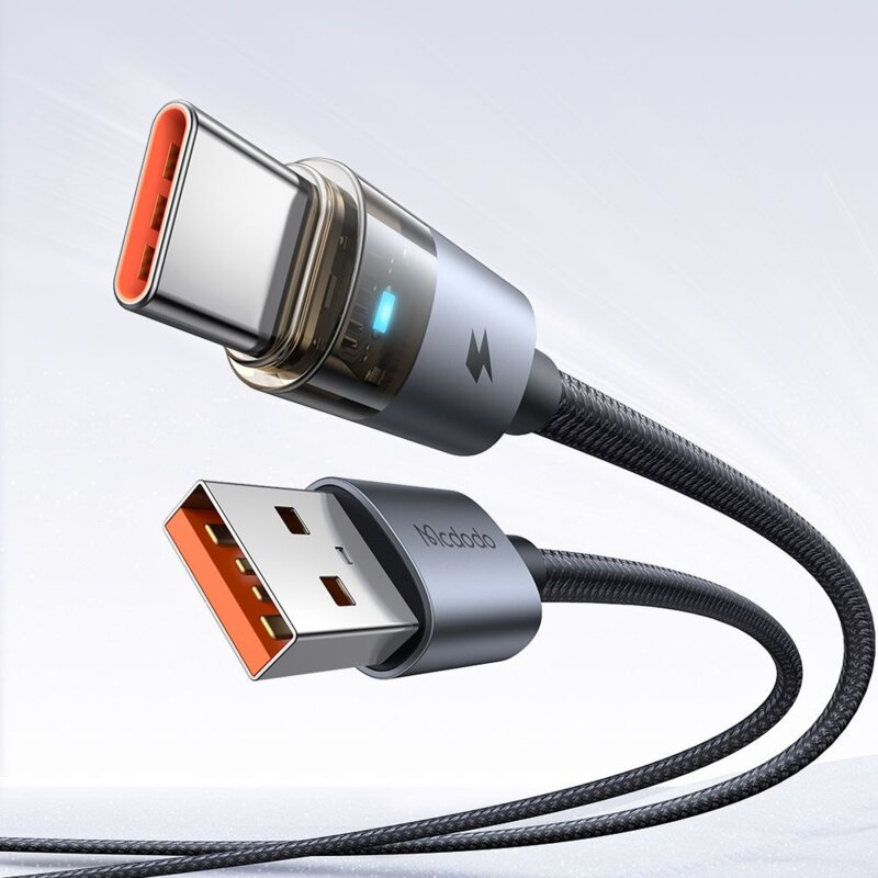 Cablu de date Fast Charging USB la tip C 6A, Mcdodo, 1.2m, CA-6890