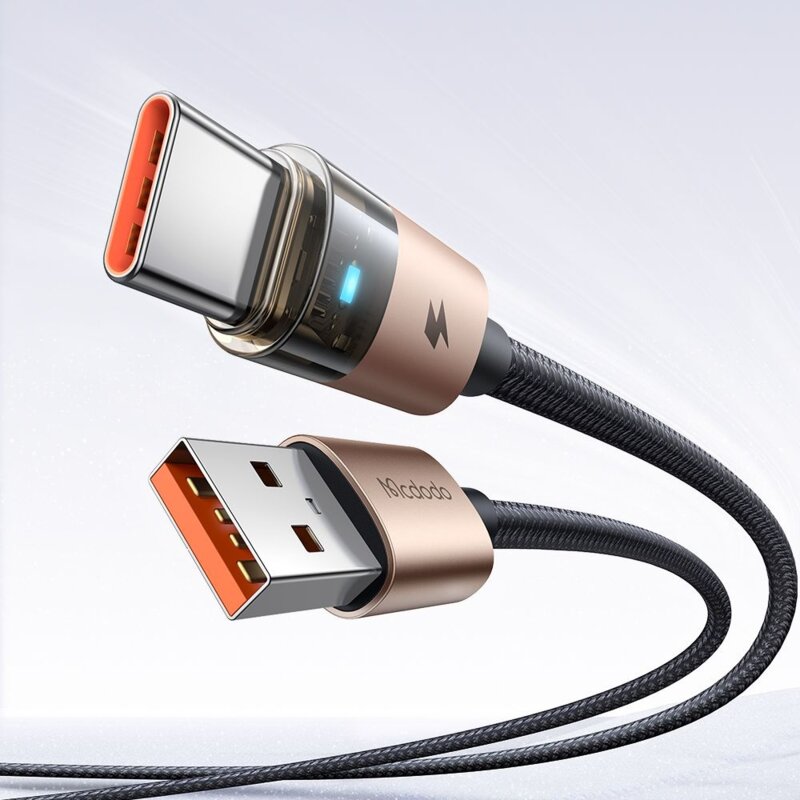 Cablu de date Fast Charging USB la tip C 6A, Mcdodo, 1.2m, CA-6891