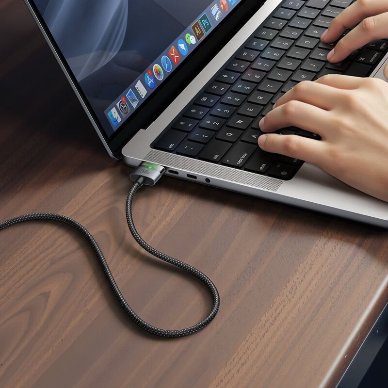 Cablu magnetic USB-C la MagSafe 3, 140W, Mcdodo, 2m, CA-2070