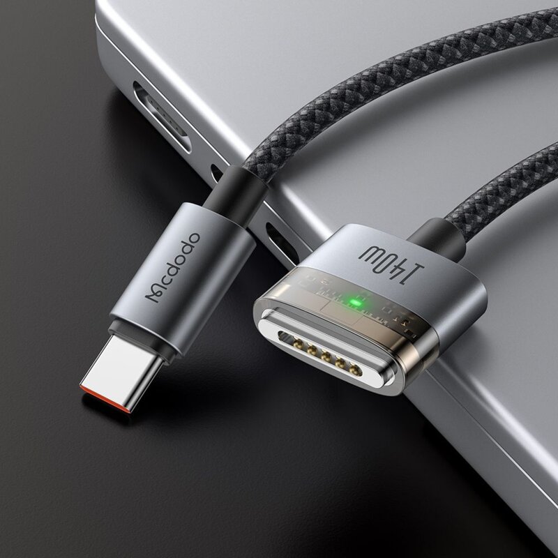 Cablu magnetic USB-C la MagSafe 3, 140W, Mcdodo, 2m, CA-2070
