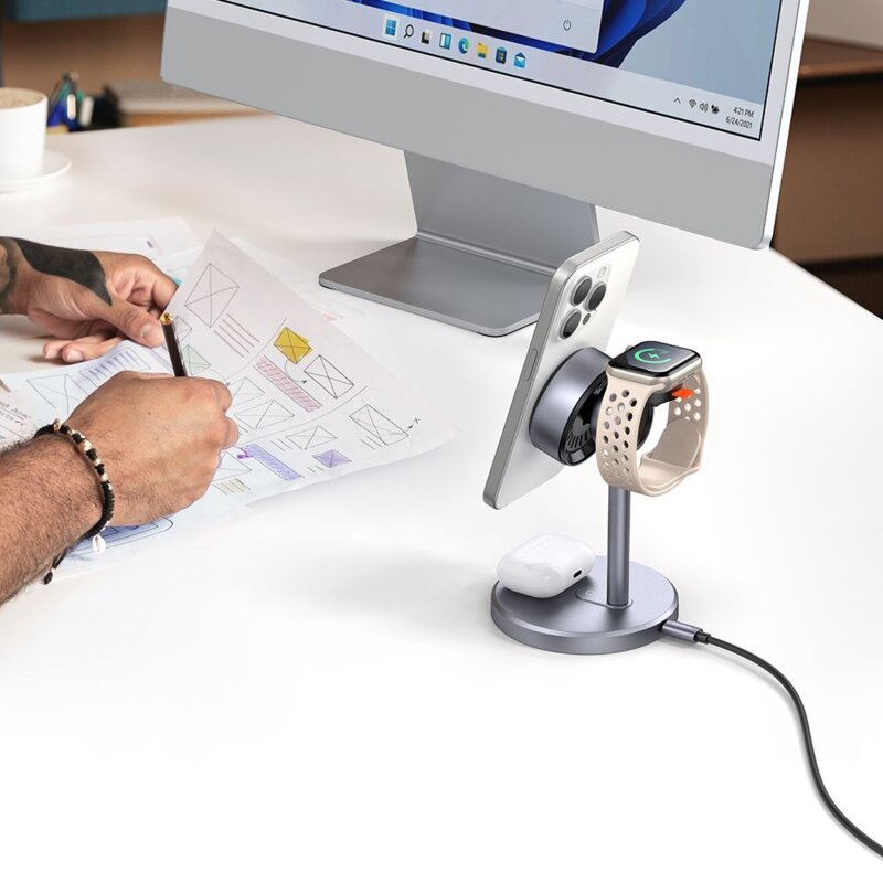 Statie incarcare wireless, Mcdodo Black Swan Series, CH-2462