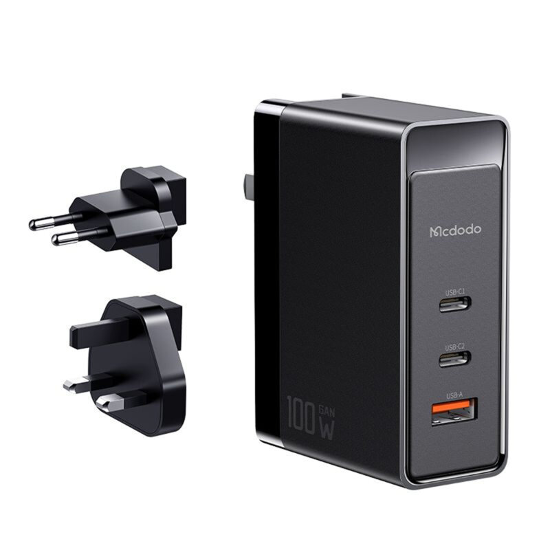 Adaptor priza EU, UK, US, Type-C, USB Mcdodo Nuclear Power Series, CH-8101 Pro