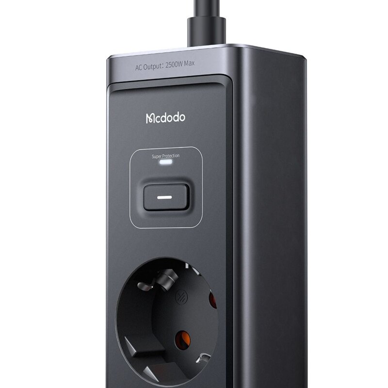 Prelungitor priza EU cu Schuko, Type-C, USB, Mcdodo Super Cube Series, CH-0620