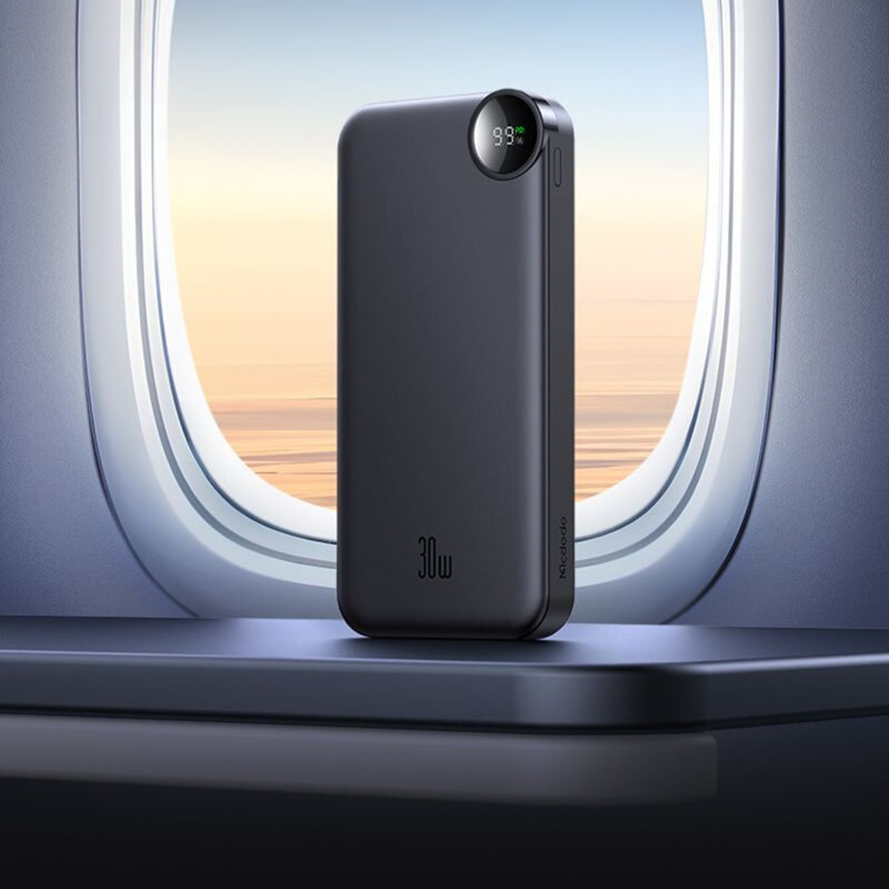 Baterie externa 10000mAh cu LED display, Mcdodo, negru, MC-3850