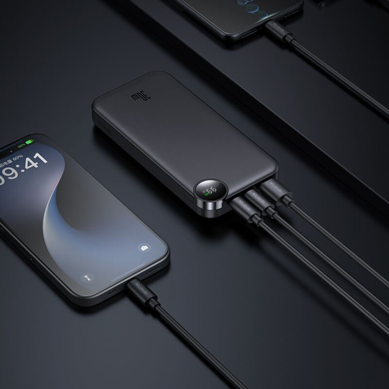 Baterie externa 10000mAh cu LED display, Mcdodo, negru, MC-3850