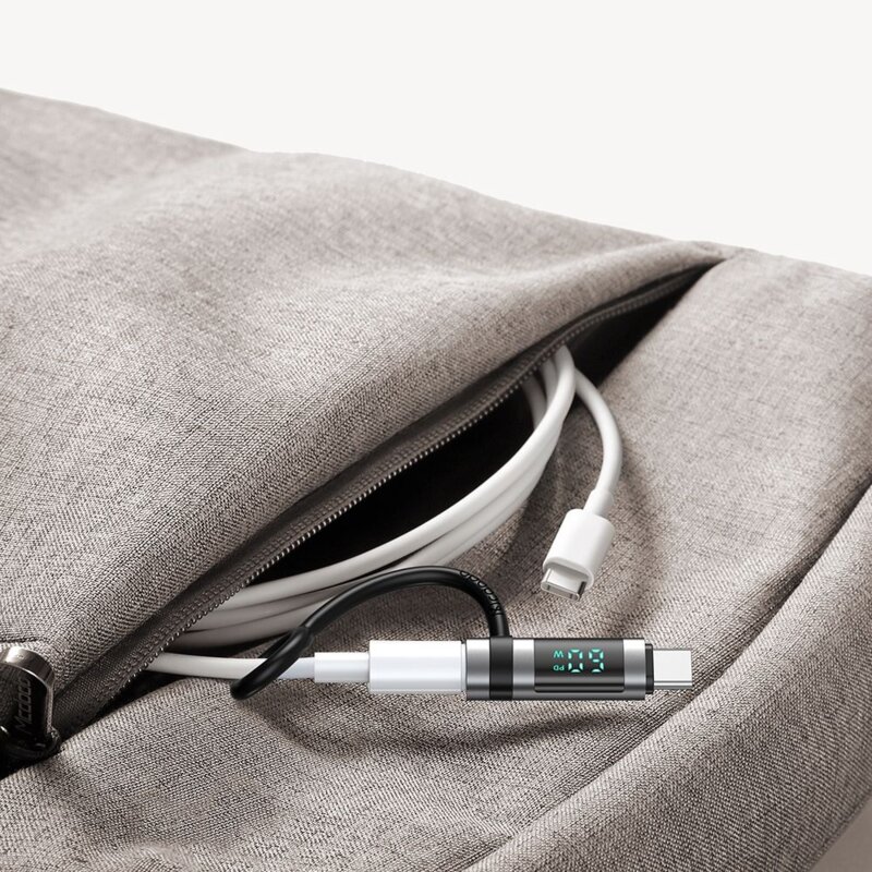 Adaptor Lightning la USB-C 60W cu display LED Mcdodo OT-0180