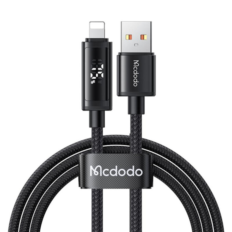 Cablu USB la Lightning cu afisaj LED, Mcdodo, 1.2m, CA-7970