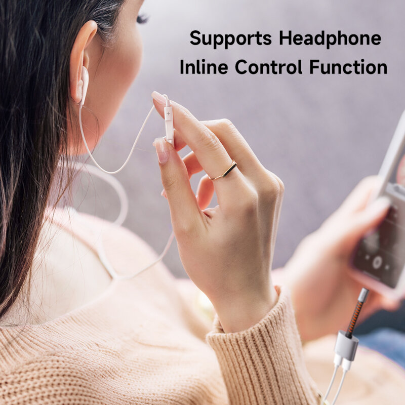 Adaptor audio Type-C cu suport Fast Charge Mcdodo, 60W, 0.1m, CA-3370